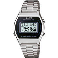 Casio Vintage Edgy B640WD-1AVEF Unisex Retro Digitaal Horloge - Zilver
