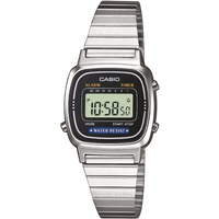 Casio Vintage Mini LA670WEA-1EF Digital Women's Watch - Silver & Black