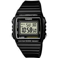 Casio W-215H-1AVDF Unisex Illuminator Digitaal Sporthorloge - Zwart
