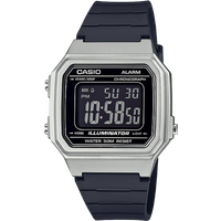 Casio W-217HM-7BVDF Illuminator Digitaal Sporthorloge - Zilver & Zwart
