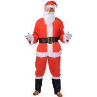 Santa Costume Deluxe - 9 pieces