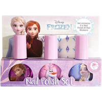 Disney Frozen Nail Polish Set With Nail Stickers - 3 x 4 ml
