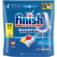Finish Powerball Quantum All-In-One Lemon Dishwasher Tablets - 24 Pcs