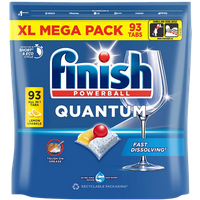 Finish Quantum Lemon Sparkle Opvasketabletter - 93 stk