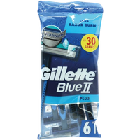Gillette Blue II Plus Wegwerpscheermesjes - 6 stuks
