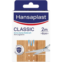 Hansaplast Classic First Aid Wound Dressing Plaster Roll - 2 m × 6 cm