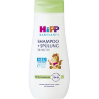 HiPP Babysanft Sensitive 2-in-1 Baby Shampoo & Conditioner - 200 ml