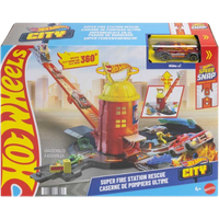 Hot Wheels City Super Brandweerkazerne Reddingsspeelset