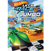 Hot Wheels Let's Race Jumbo Målarbok