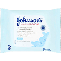 Johnson's Make-Up Be Gone 5in1 fuktgivande rengöringsservetter - 25 st