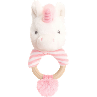 Keel Toys Keeleco Twinkle Unicorn Ring Rattle - 14cm