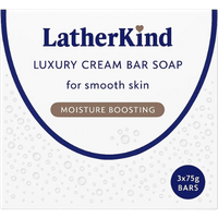 LatherKind Luxury Cream Återfuktande Tvål - 75 g - 3 Pcs