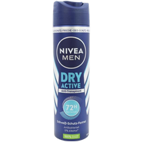 Nivea Men Dry Active 72H Antiperspirant Deodorant Spray - 150 ml