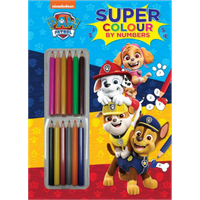 PAW Patrol Super Farvelægning efter Tal Bog