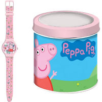Peppa Pig 482823 Kids Analog Wrist Watch With Gift Tin