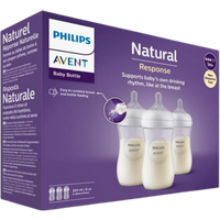 Philips Avent Natural Response 1+ Months Baby Feeding Bottle – 3 x 260 ml
