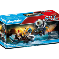 Playmobil City Action Police Jet Pack with Boat