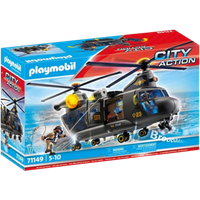 Playmobil City Action Tactical Police Twin-Prop Helicopter Playset