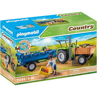 Playmobil Country Harvester Tractor with Trailer