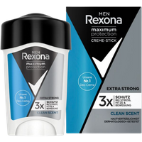 Rexona Men Maximum Protection Clean Scent Antitranspirant Crème Deodorant Stick - 45 ml