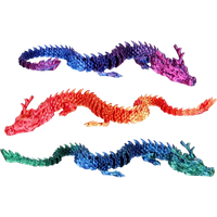 Sculptworx 3D Printed Dragon Collectible Figure - 45 cm - Assorted