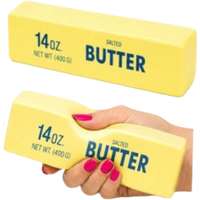 Squishy Giant Butter XXL Slow-Rising Knijpspeelgoed 24 cm - 192 g