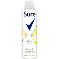 Sure Pear & Jasmine Antiperspirant Deodorant Spray - 150 ml