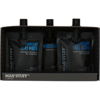 Technic Man Stuff Charcoal Skincare Gift Set - 3 x 50 ml