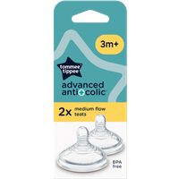 Tommee Tippee Advanced Anti-Colic Medium Flow 3+ Måneder Sut – 2 stk