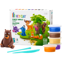 Tomy Hey Clay Forest Animals Modeling Clay Set – 15 pcs