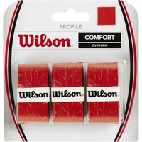 Wilson Pro Comfort Overgrip Röd Tape – 3 st – Rosso