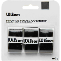Wilson Profile Padel Overgrip Svart Tape – 3 st – Nero · M