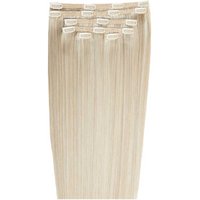18 Double Hair Set Clip Extensions Barley Blonde"