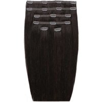 18 Double Hair Set Clip Extensions Ebony"