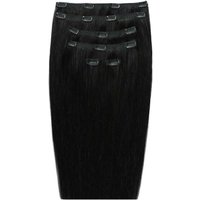 22 Double Hair Set Clip Extensions Jet Set Black"