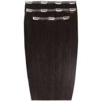 18 Deluxe Remy Instant Clip Hair Extensions Ebony"