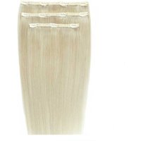 20 Deluxe Remy Instant Clip-In Hair Extensions - Pure Platinum"