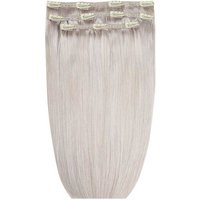 18 Deluxe Remy Instant Clip Hair Extensions Silver"
