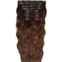 18 Beach Wave Double Hair Set Clip Extensions Hot Toffee"