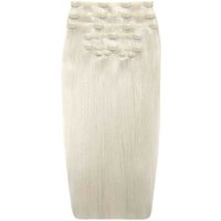 26 Double Hair Set Clip Extensions Ivory"
