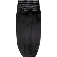 26 Double Hair Set Clip Extensions Natural Black"