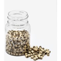 Silicone Lined Aluminium Micro Rings Blonde 500 Pieces