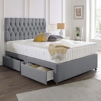 Beirut Headboard Divan Set - Choice of Mattress & Optional Storage