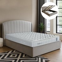 Isabelle Upholstered Ottoman Storage Gas Lift Bed