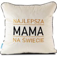 Poduszka 40x40 haftowana na Dzień Matki - Najlepsza Mama na Świecie -