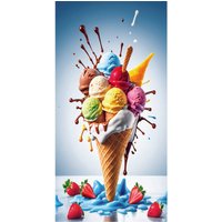 Ręcznik 100x180 plażowy Lody Ekstra
