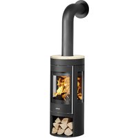 Justus Kaminofen Mino Trios 2.0 mit 3-Seiten-Panoramafenster, Sandstein (beige)