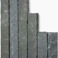 Seltra Natursteine Palisaden SANOKU® Basalt anthrazit-schwarz, 12x12 cm, 125 cm