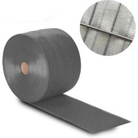 NOOR Sichtschutzstreifen Doppelstabzaun Textil silber RAL 9006 günstig