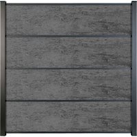 Panneau clôture à lames GroJa Premo HPL gris anthracite günstig